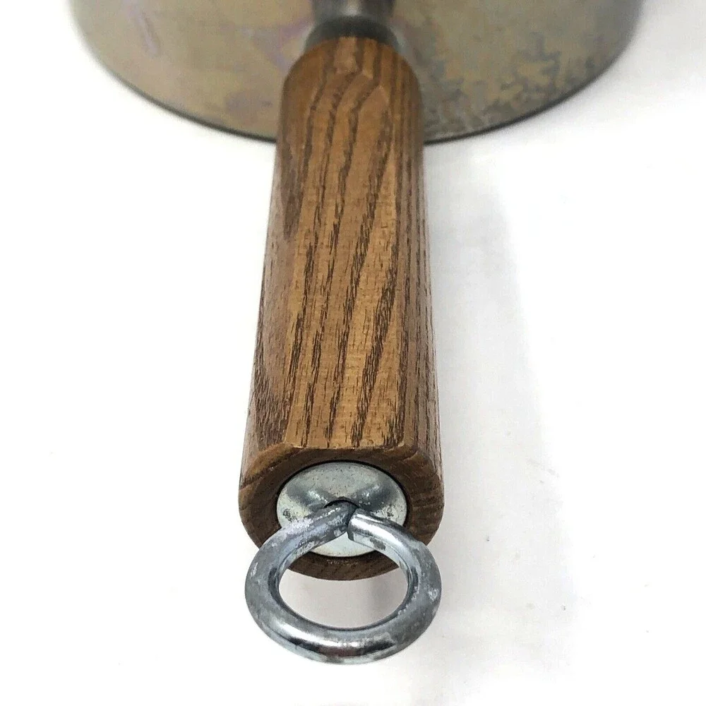 Mirro Sauce Pans 2 Qt & 1 Qt  VTG USA Non-Stick Aluminum Wooden Handle w/ Lids